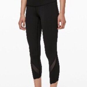 Lululemon Wunder Under HR Scalloped Hem 23" Size 6